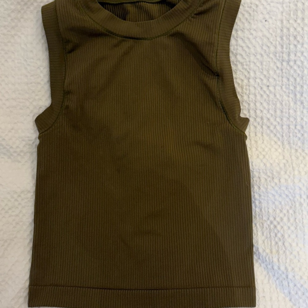 Athleta Kids Olive Tank Top